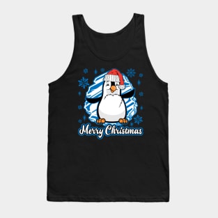 Merry Christmas Penguin Tank Top